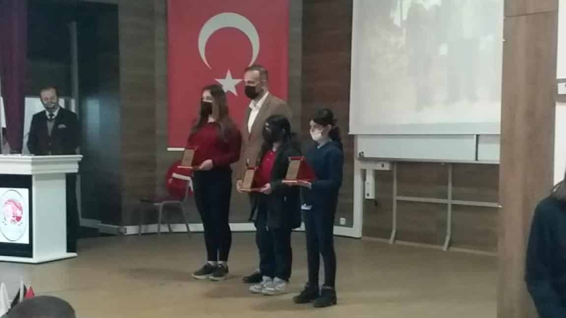 12 Mart İstiklal Marşı'nın Kabulü ve Mehmet Akif Ersoy'u Anma Programı İlçe Resim Yarışması 2. 'si